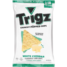 Trigz Crunchy Popped Corn Maize Snack - White Cheddar